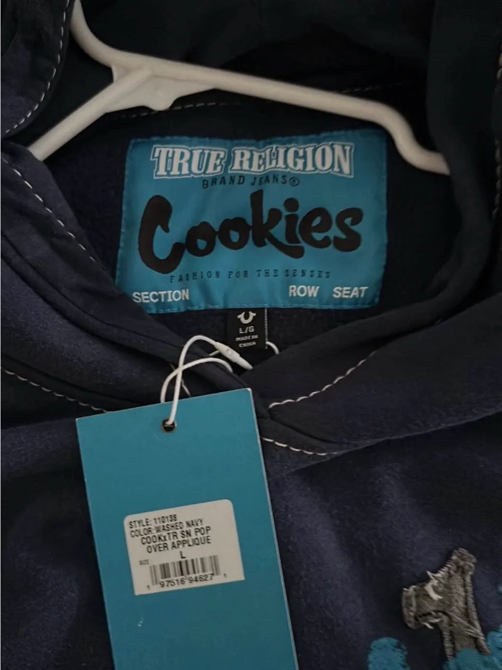 True Religion x Cookies Collab Hoodie - Navy